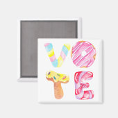 Fun Donuts and Snoep Go Vote Magneet (Voorkant / Achterkant)