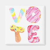 Fun Donuts and Snoep Go Vote Magneet (Voorkant)