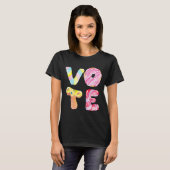 Fun Donuts and Snoep Go Vote T-shirt (Voorkant volledig)