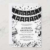 Fun Doodle Graduation Party Kaart (Voorkant)