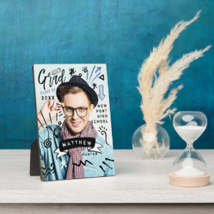 Fun Doodle Sketch Magazine Hoesje Afstudeerder Fotoplaat