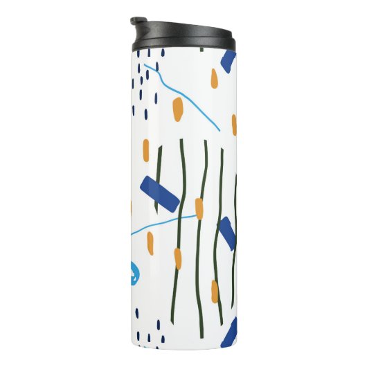 Fun Doodling Artsy Compositie No3 F Thermosbeker (Geroteerd rechts)