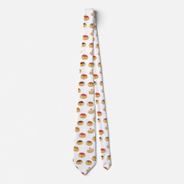 Fun doughnut gepatterd stropdas