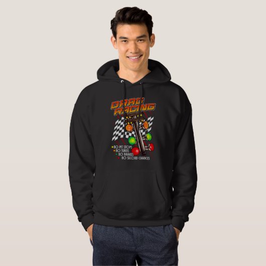 FUN DRAG RACING Auto Car Event Hoodie (Voorkant volledig)