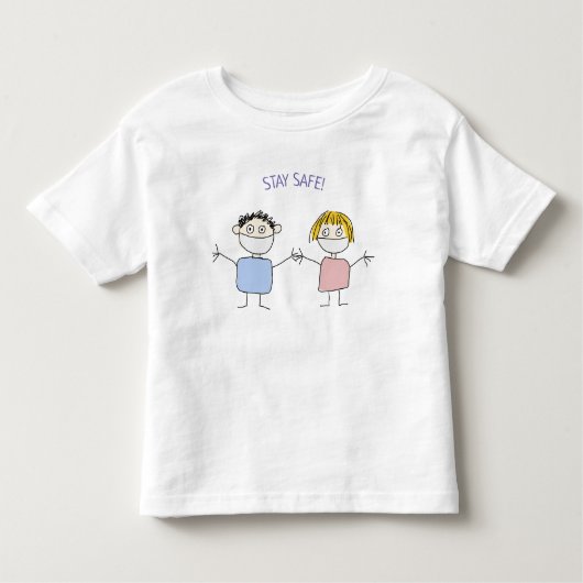 FUN DRAWEND MENSEN DIE GEZICHTE MASKEREN TODDLER T KINDER SHIRTS (Voorkant)