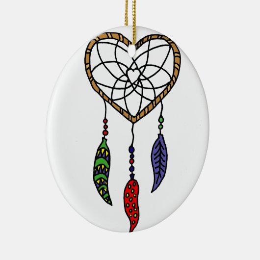 Fun Dream Catcher Art Keramisch Ornament (Rechts)
