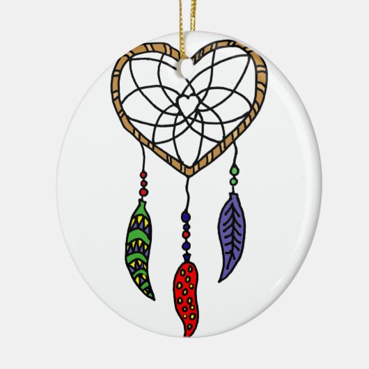 Fun Dream Catcher Art Keramisch Ornament (Links)