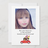 Fun Drive by Birthday Parade Party Foto Kaart (Achterkant)