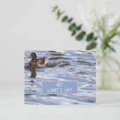 Fun Duck Briefkaart (Staand voorkant)