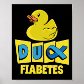 Fun Duck Diabetes Awareness Poster (Voorkant)