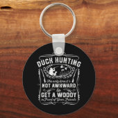 Fun Duck Hunting  Woodie Hunter Friends Gif Sleutelhanger (Voorkant)