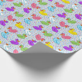 Fun Ducks Wrapping Paper Cadeaupapier (Hoek)