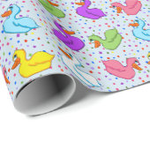 Fun Ducks Wrapping Paper Cadeaupapier (Rol Hoek)