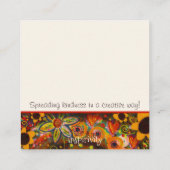 Fun Dude Be Kind Inspirivity Vriendheidskaarten Vierkante Visitekaartje (Achterkant)