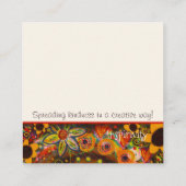 Fun Dude Be Kind Inspirivity Vriendheidskaarten Vierkante Visitekaartje (Achterkant)