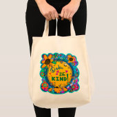 Fun Dude Be Kind Schattigee Floral Inspirivity Can Tote Bag