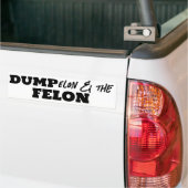 Fun Dump Elon en de Felon Bumpersticker