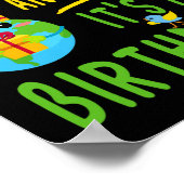 Fun Earth Day verjaardagsfeestje - 22 april Poster (Hoek)