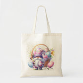 Fun Easter Egg Hunt Gnomes Glitter Tote Bag (Voorkant)