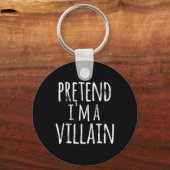 Fun Easy Lazy Halloween DOEN ALSOF IK EEN SCHURK K Sleutelhanger (Voorkant)