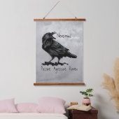 Fun Edgar Allan Poe Quote Raven Passive Aggressive Hangend Wandkleed (Slaapkamer)