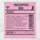 FUN editable Wine Labels for WINE Wijn Etiket (Enkel label)