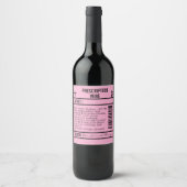 FUN editable Wine Labels for WINE Wijn Etiket (Voorkant)