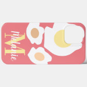 Fun Egg Pattern Name Roze Case-Mate iPhone Case (Achterkant (horizontaal))