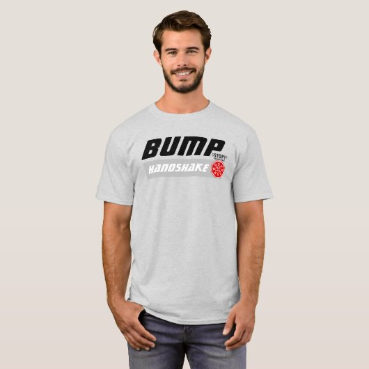 Fun Elbow Bump Handshake, Sociale Afstand T-shirt (Voorkant volledig)