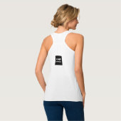Fun Elbow Bump Handshake, Sociale Afstand Tanktop (Volledige Achterkant)