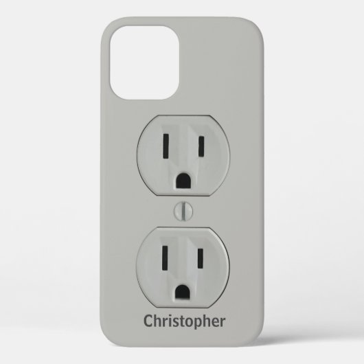 Fun Electrical Wall Plug - Gepersonaliseerd Case-Mate iPhone Case (Achterkant)