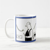 Fun Electricia-Cartoon met naamkeuze. Koffiemok (Links)