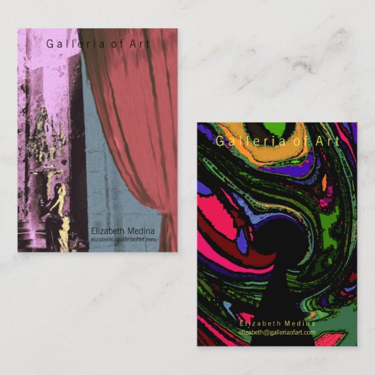 Fun & Eleganz ~ Visitekaartje (Voorkant / Achterkant)