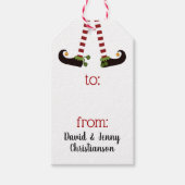 Fun Elf Legs Cadeaulabel (Voorkant)