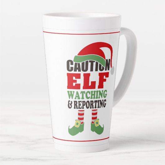 Fun ELF WATCHING Kerstmis Mok (Rechterhoek)