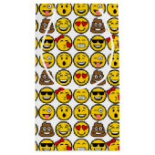 Fun Emoji Pattern Emotion Facets Klein Cadeauzakje (Achterkant)