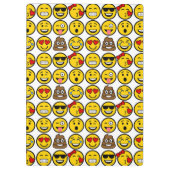 Fun Emoji Pattern Emotion Facets Klembord (Achterkant)