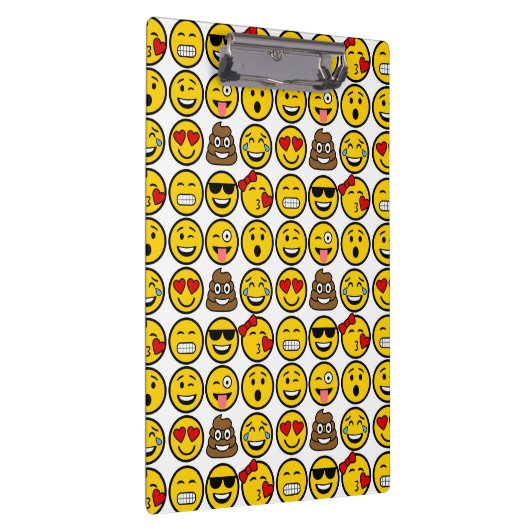 Fun Emoji Pattern Emotion Facets Klembord (Rechts)