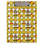Fun Emoji Pattern Emotion Facets Klembord (Voorkant)