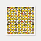 Fun Emoji Pattern Emotion Facets Servet (Voorkant)