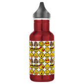 Fun Emoji Pattern Emotion Facets Waterfles (Links)