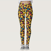 Fun Emoji Print Leggings (Voorkant)