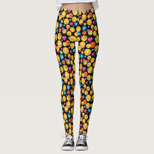 Fun Emoji Print Leggings