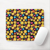 Fun Emoji Print Mousepad, Emoticon toss print Muismat (Met muis)