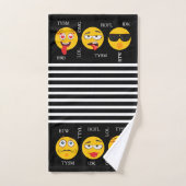 Fun Emojis Bad Handdoek (Handdoek)