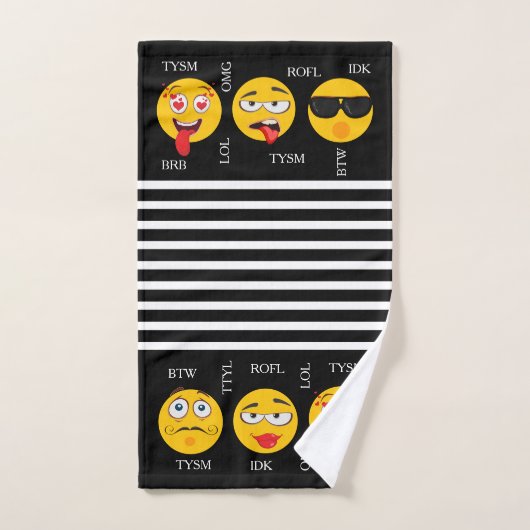 Fun Emojis Bad Handdoek (Handdoek)