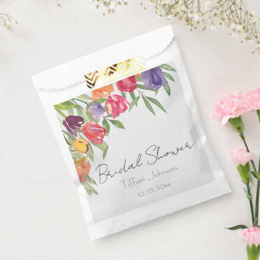 Fun en Bright Tulips en Greenery Vrijgezellenfeest Bedankzakje (Gezegeld)