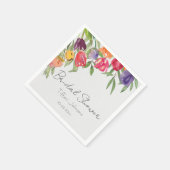 Fun en Bright Tulips en Greenery Vrijgezellenfeest Servet (Hoek)