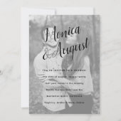 Fun en Casual Names Photo Couples Wedding Shower Kaart (Voorkant)