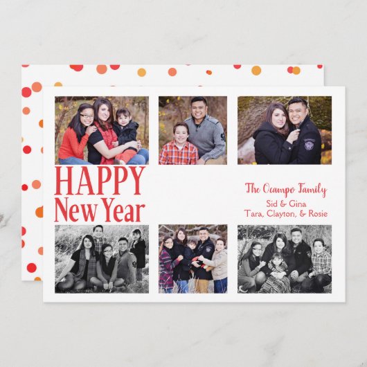 Fun en Cheerful Oranje Confetti (Voorkant / Achterkant)